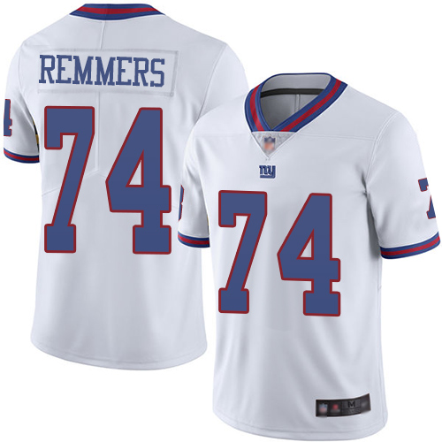 Men New York Giants #74 Mike Remmers Limited White Rush Vapor Untouchable Football NFL Jersey->new york giants->NFL Jersey